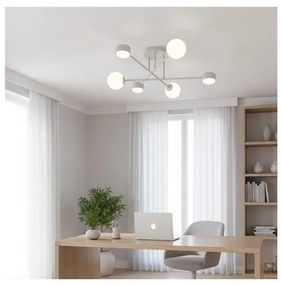 Prisadený luster HOLON 3xG9/8W/230V + 3xGX53/12W biela