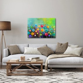 Obraz - Abstraktné kvety (70x50 cm)