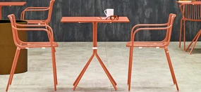 Pedrali Nolita 5454 kovový stôl - Hnedá