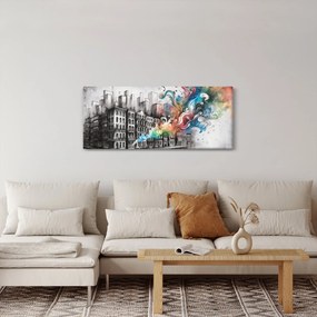 Obraz - Priemyselný život (120x50 cm)