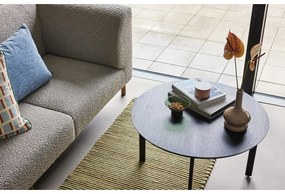 Čierny okrúhly konferenčný stolík ø 80 cm Fjord – Hübsch