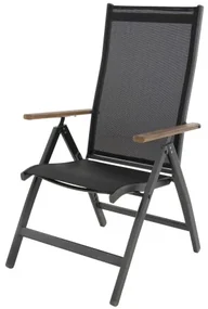 Doppler EXPERT WOOD Plus - záhradné hliníkové polohovacie kreslo