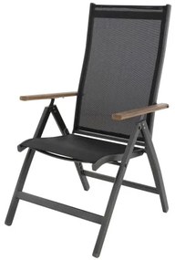 Doppler EXPERT WOOD Plus - záhradné hliníkové polohovacie kreslo