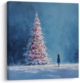 Obraz zimná rozprávka s vianočným stromčekom