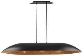 Luster na lanku GONDOLA 3xE27/60W/230V čierna/medená
