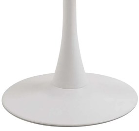 Jídelní kulatý stůl Malta 90 cm keramika/bílý mramor