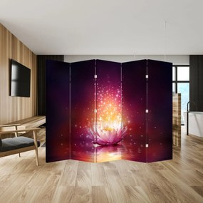 Paraván - Lotosový kvet (210x170 cm)