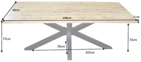 Jedálenský stôl Galaxy 180cm Mango