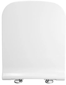 Gamma Viana, toaletné WC sedátko 418(467)x444mm z duroplastu s pomalým zatváraním, biela, ERG-GAM-D6