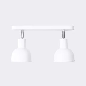 Sollux SL.1314 - Bodové svietidlo ELBA 2xE27/15W/230V biela