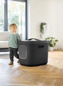 Rotho 2. kvalita - Mačacia toaleta, krytý záchod pre mačky CAT XXL - čierna