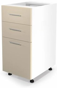 VENTO DS3-40/82 lower cabinet with drawers, color: white / beige