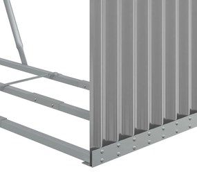 Držiak na polená bledosivý 120x45x100 cm pozinkovaná oceľ