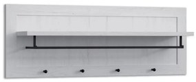 Konsimo Sp. z o.o. Sp. k. Nástenný vešiak LEMAS 40x109 cm biela 10452.21.100