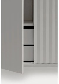Sivá vysoká komoda 97x130 cm Sierra – Teulat