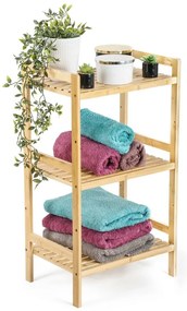 G21 Bambusový regál, 3 police, 3 poschodia