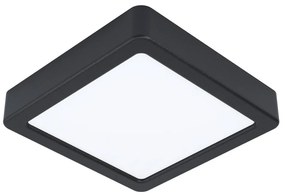 Čierne LED stropné svietidlo 16x16 cm FUEVA 5 – EGLO