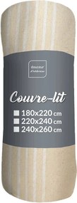 Béžový pléd 220x240 cm Adele – douceur d'intérieur