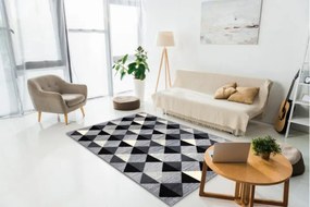 Koberec BCF BASE 3987 Trigone sivý / slonia kosť