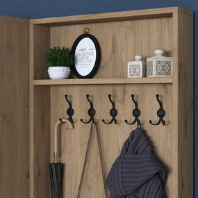 Predsieňová zostava Pone White and Walnut I