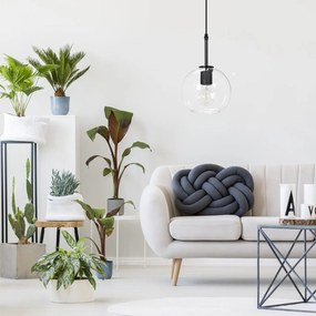 Toolight Toolight, závesné svietidlo 1xE27 APP1176-1CP, čierna, OSW-40012