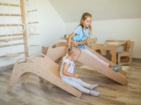 Woodisio Drevená šmýkačka pre deti Miri buk Farba: Prírodné drevo