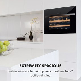 Klarstein Vinsider 24 Built-In Uno, vinotéka, 24 fliaš, energet. trieda G, 1 zóna