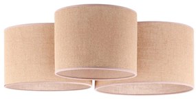 Duolla - Stropné svietidlo ROLLER TRIO 3xE27/60W/230V béžová