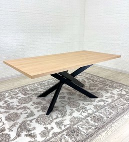 Jedálenský stôl DIAMOND dub vicenza / čierna 180 x 90 cm