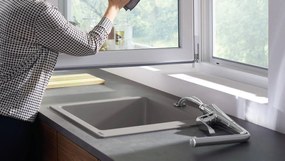 Hansgrohe Metris M71, kuchynská páková batéria 320 1jet, inštalácia pred okno, chrómová, HAN-14823000