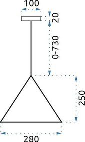 Toolight - Stropné svietidlo 1xE27 LH2058, čierna, OSW-00463