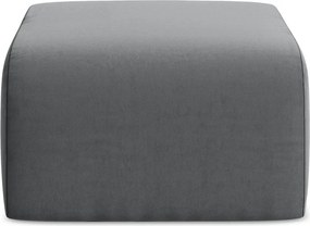 Sivá zamatová podnožka Lani – Makamii