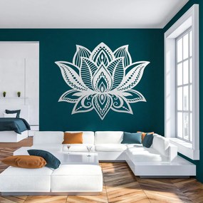 SENTOP | Drevený obraz lotosový kvet – elegantná mandala svetla | SENTOP PR0466