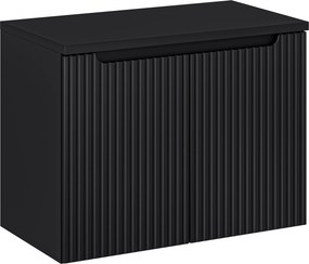 Comad Kúpeľňová skrinka pod doskové umývadlo SET-NOB B Black Nova 80 čierna