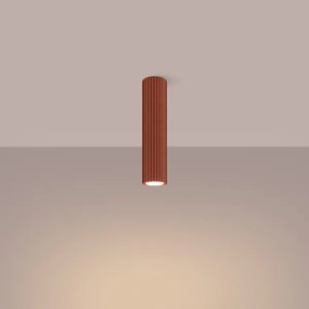 Sollux SL.1627 - Bodové svietidlo KARBON 1xGU10/10W/230V 30 cm červená