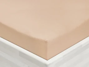 Jersey napínacie prestieradlo JR-033 Béžové 100 x 200 - výška 20 cm