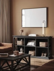 LED čierna stolná lampa Wetro 18