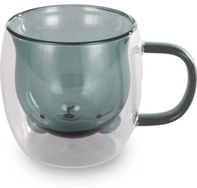 Lamart LT9127 2-dielna súprava pohárov Bear Vaso,250 ml, zelená