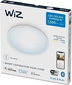 Philips WiZ Tunable white 8719514337978 SuperSlim stropné svietidlo LED 14W/1400lm 2700-6500K biela stmievateľné
