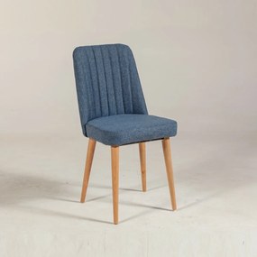 Jedálenská stolička Vina Dark Blue and Atlantic Pine