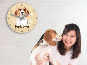 Dětské nástěnné hodiny Ami Bígl 30 cm vícebarevné