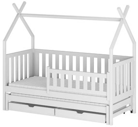 Posteľ Domček Tytus 90x200 biela