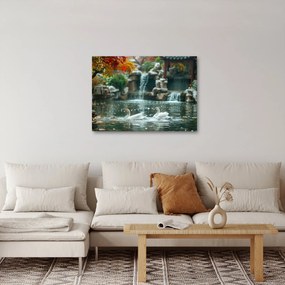 Obraz - Ázijské jazierko (70x50 cm)