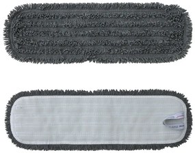 Mop na suchý zips Standard, 47 cm - mikrovlákno, sivá