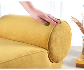 Taburet TIKI 47x45 cm žltý