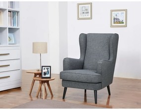 Kreslo s područkami GREY2, sivá