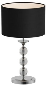 Moderná stolová lampa Rea čierna/chróm