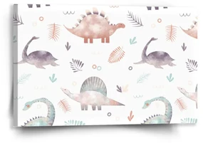 Sablio Obraz Maľované dinosaury - 60x40 cm