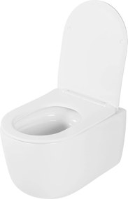 Rea Eddy, závesné záchodová misa Tornado Rimless 525x360x360 mm so sedátkom, REA-C6560