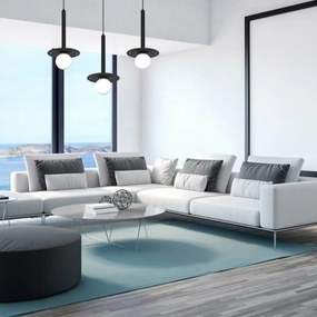 Luster na lanku FUTURA 3xG9/7W/230V čierna